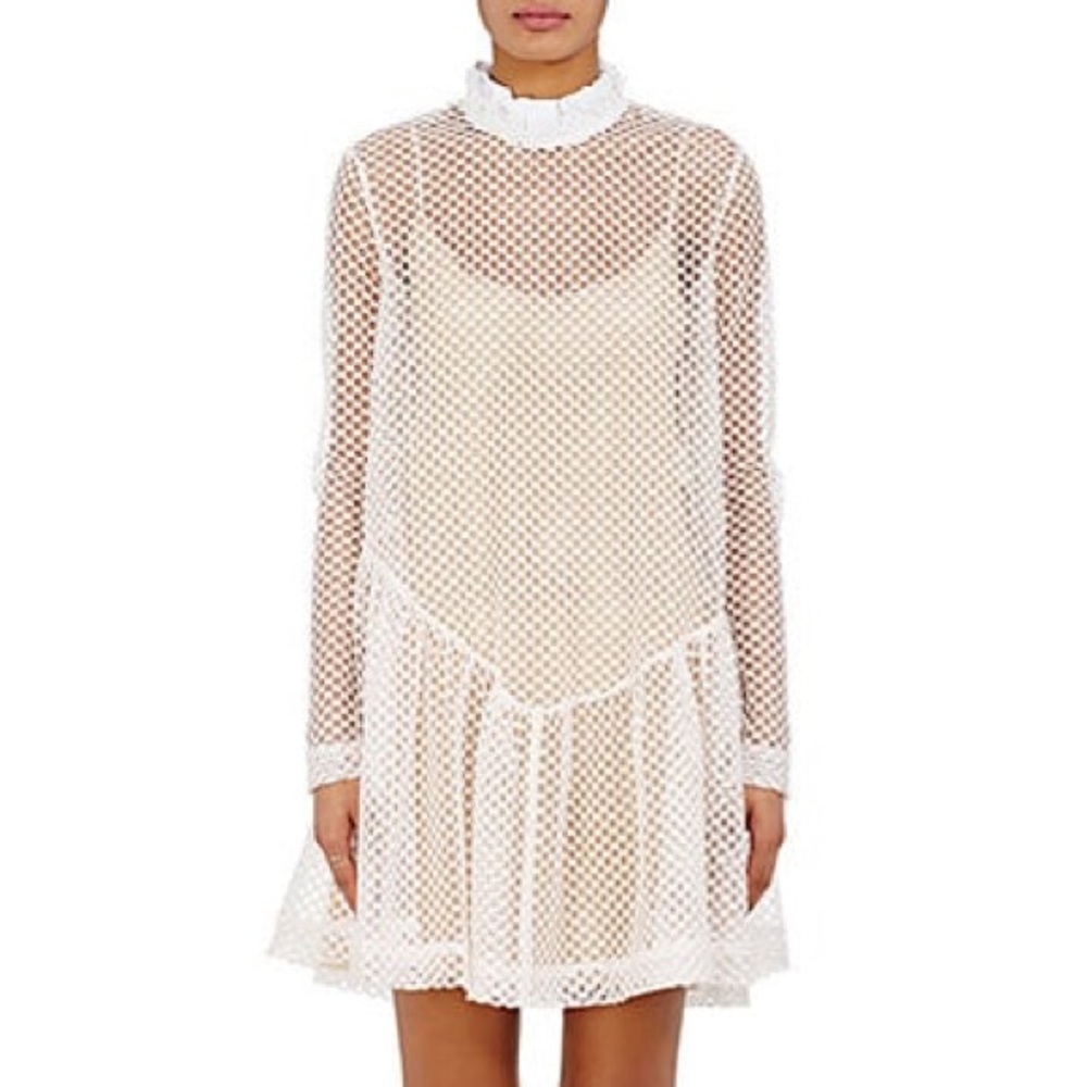 Jourden's white lace dress